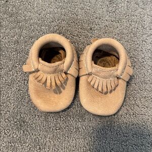 Freshly Picked Leather Tan Baby Moccasins